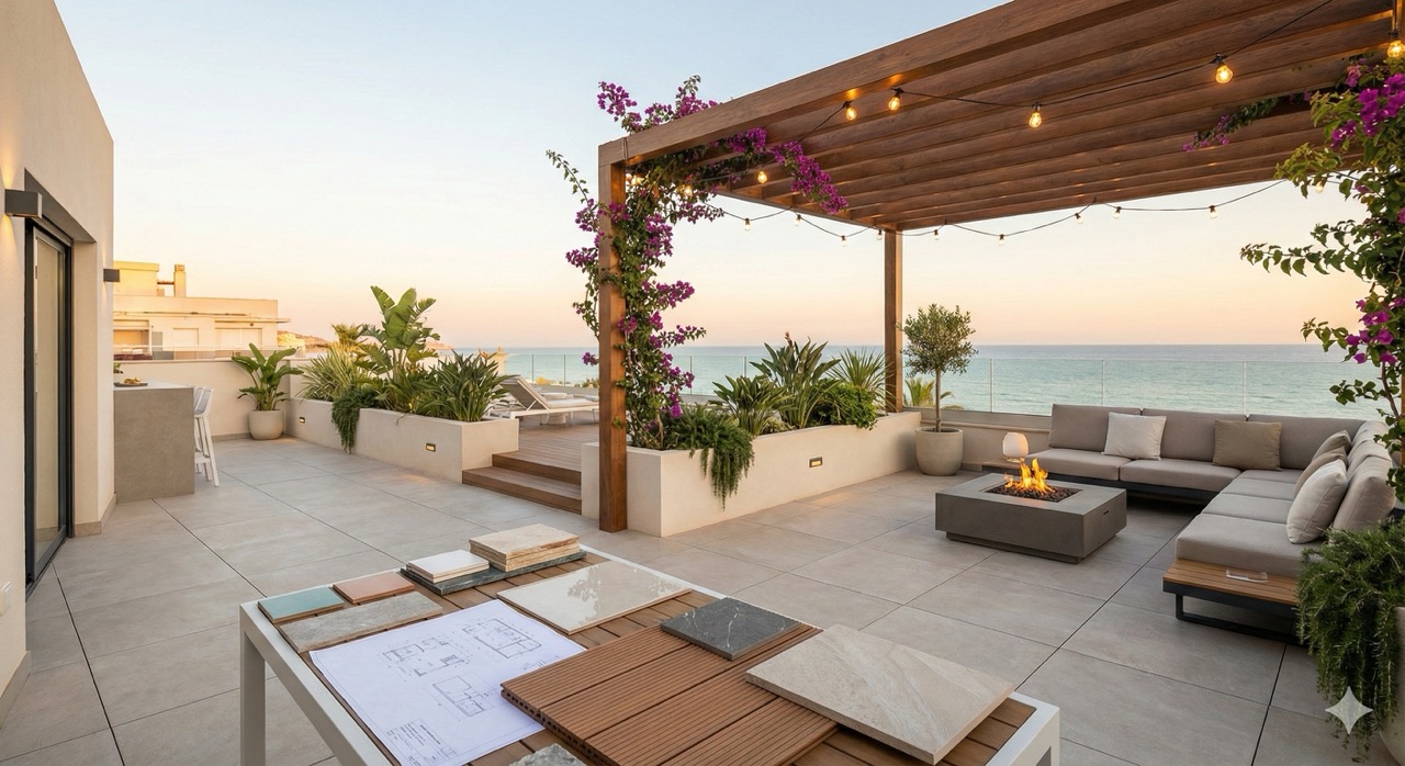 Reformar terraza o patio en Alicante, materiales y claves